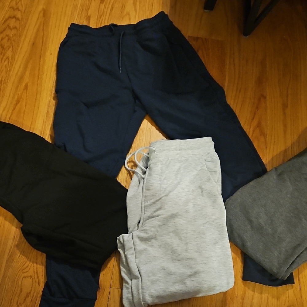 Athletic Works  Joggers - Black, Gray, Navy, And Light Gray